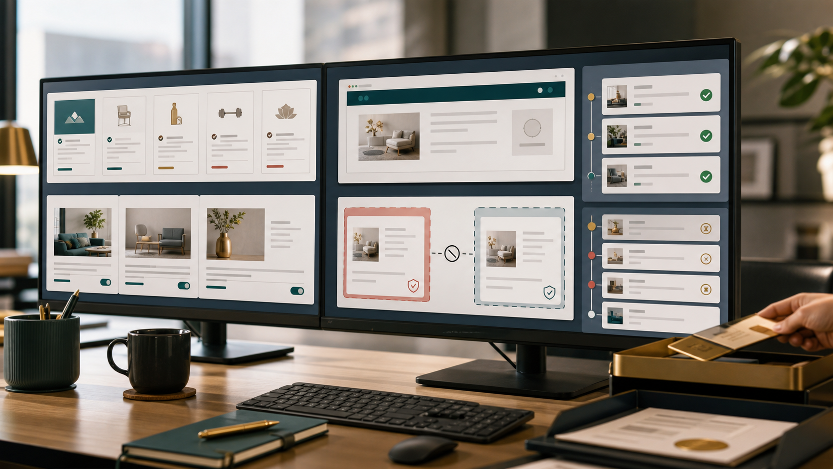 Quiet Buyer Lab disclosed sponsor placement review desk visual